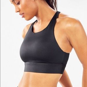 Fabletics Ella High Impact Sports Bra Black - XS